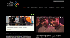 Desktop Screenshot of codeculturelediversiteit.com
